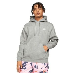 Nike Club Fleece Pullover Gray Hoodie